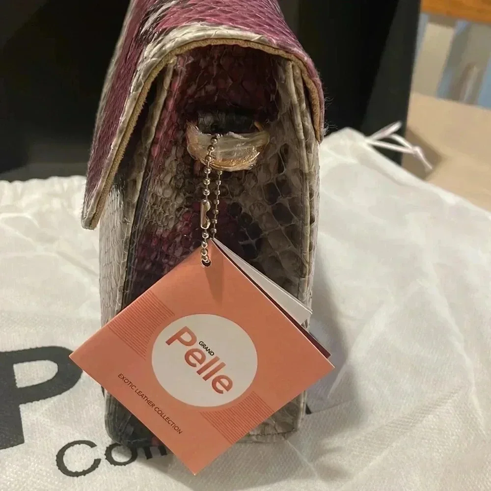 ๐NWT/Exotic Collection Python ๐ Pelle clutch - Picture 4 of 7